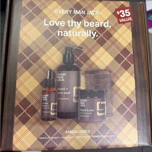 Sandalwood Beard Grooming Set - Brown